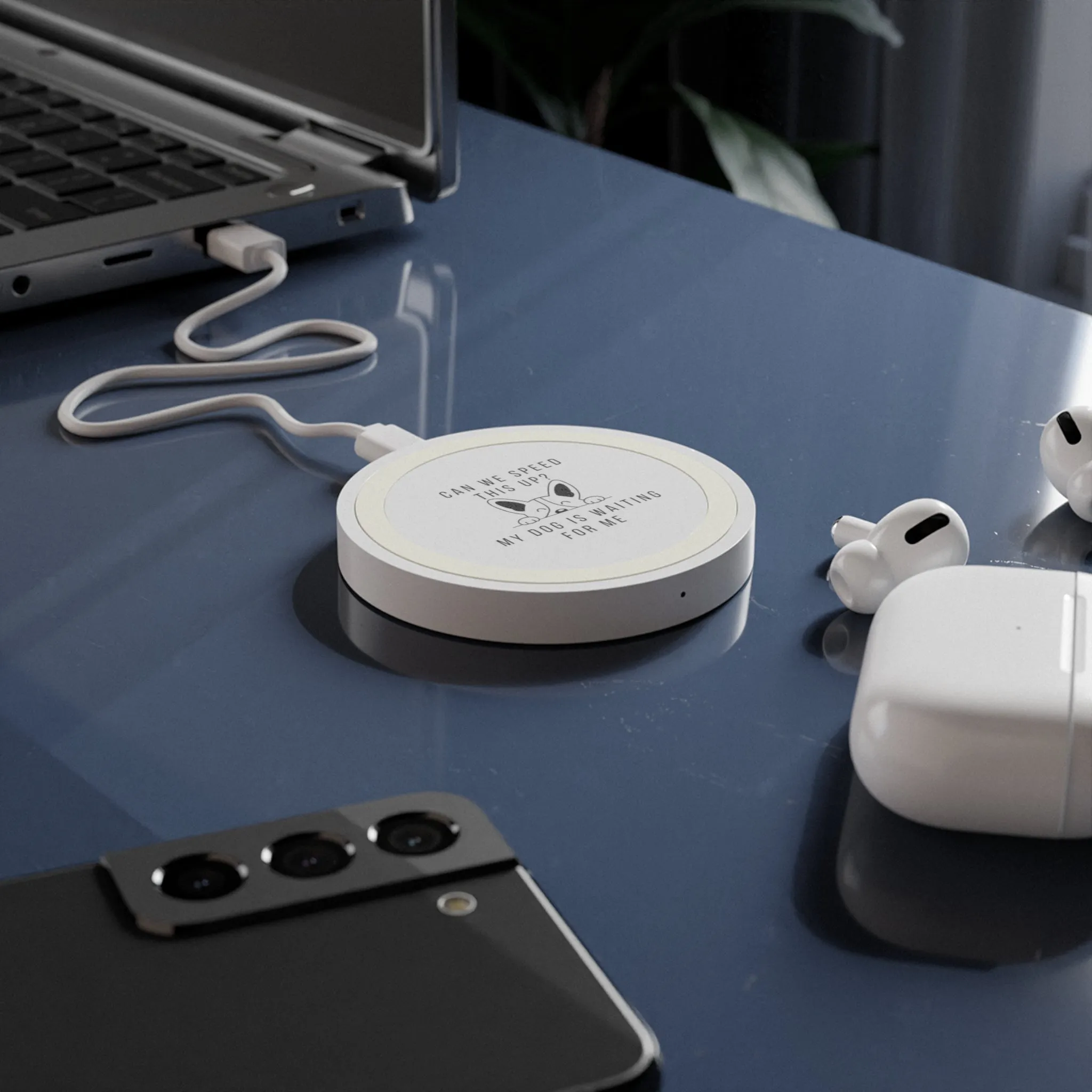 Dog Waiting Wireless Charging Pad