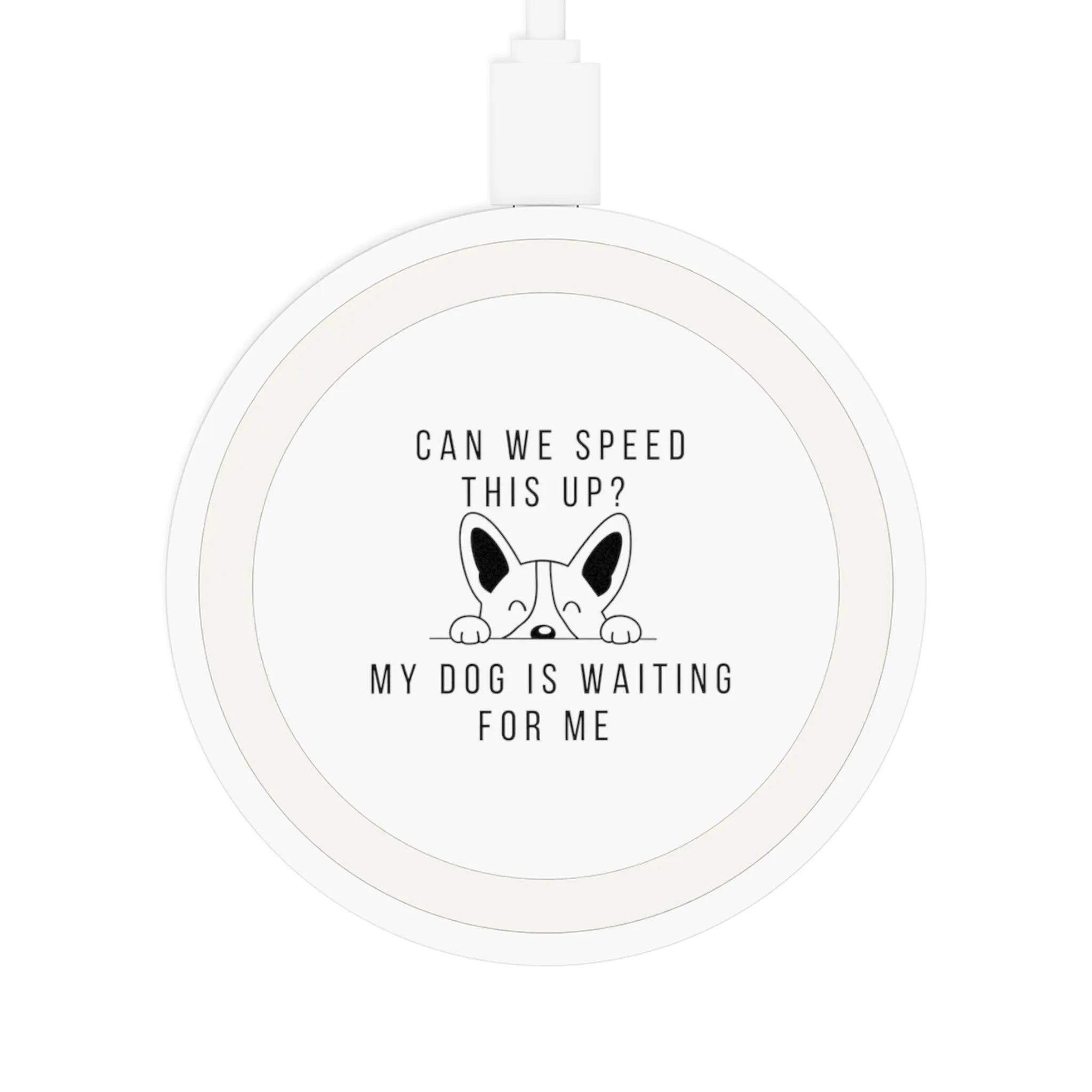 Dog Waiting Wireless Charging Pad