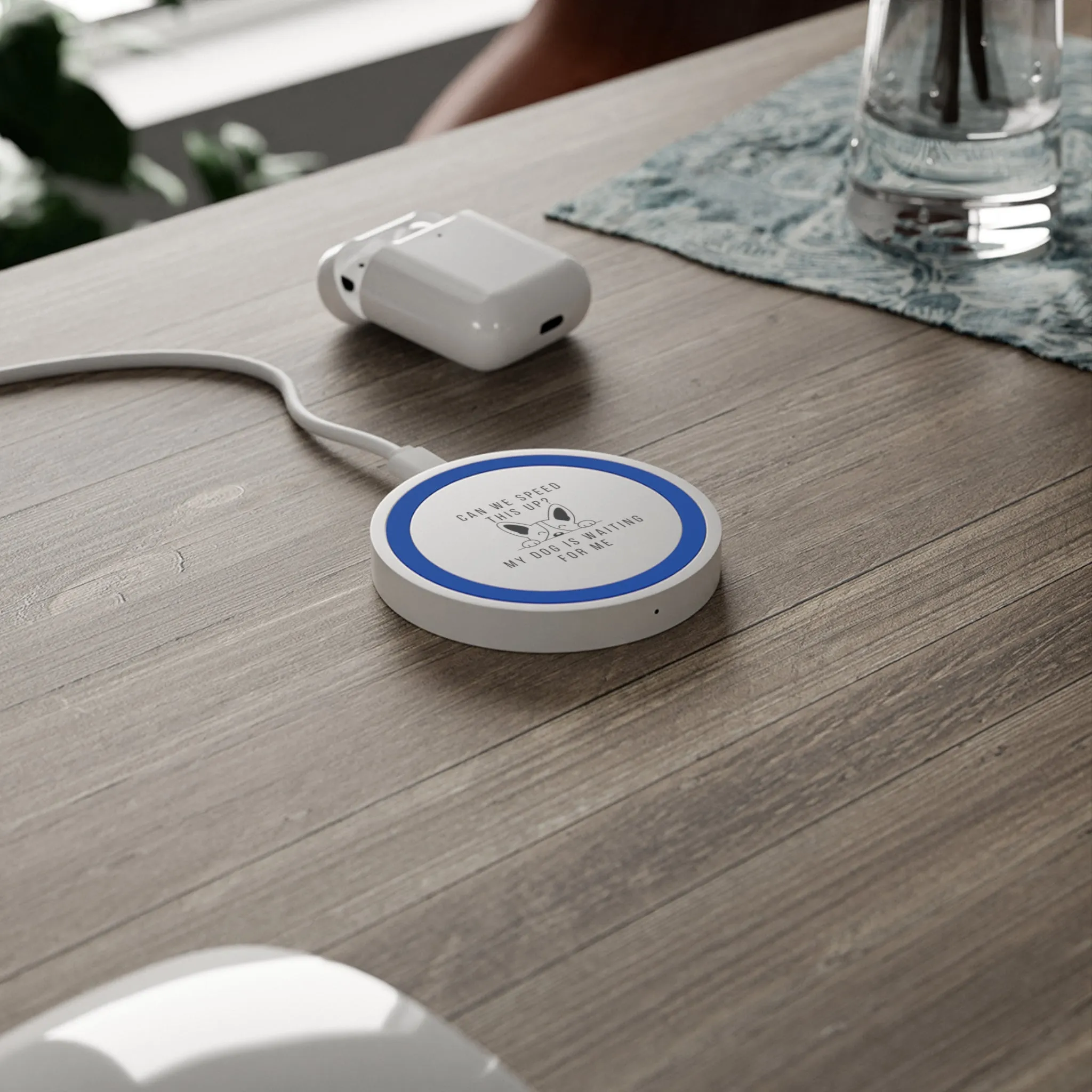 Dog Waiting Wireless Charging Pad
