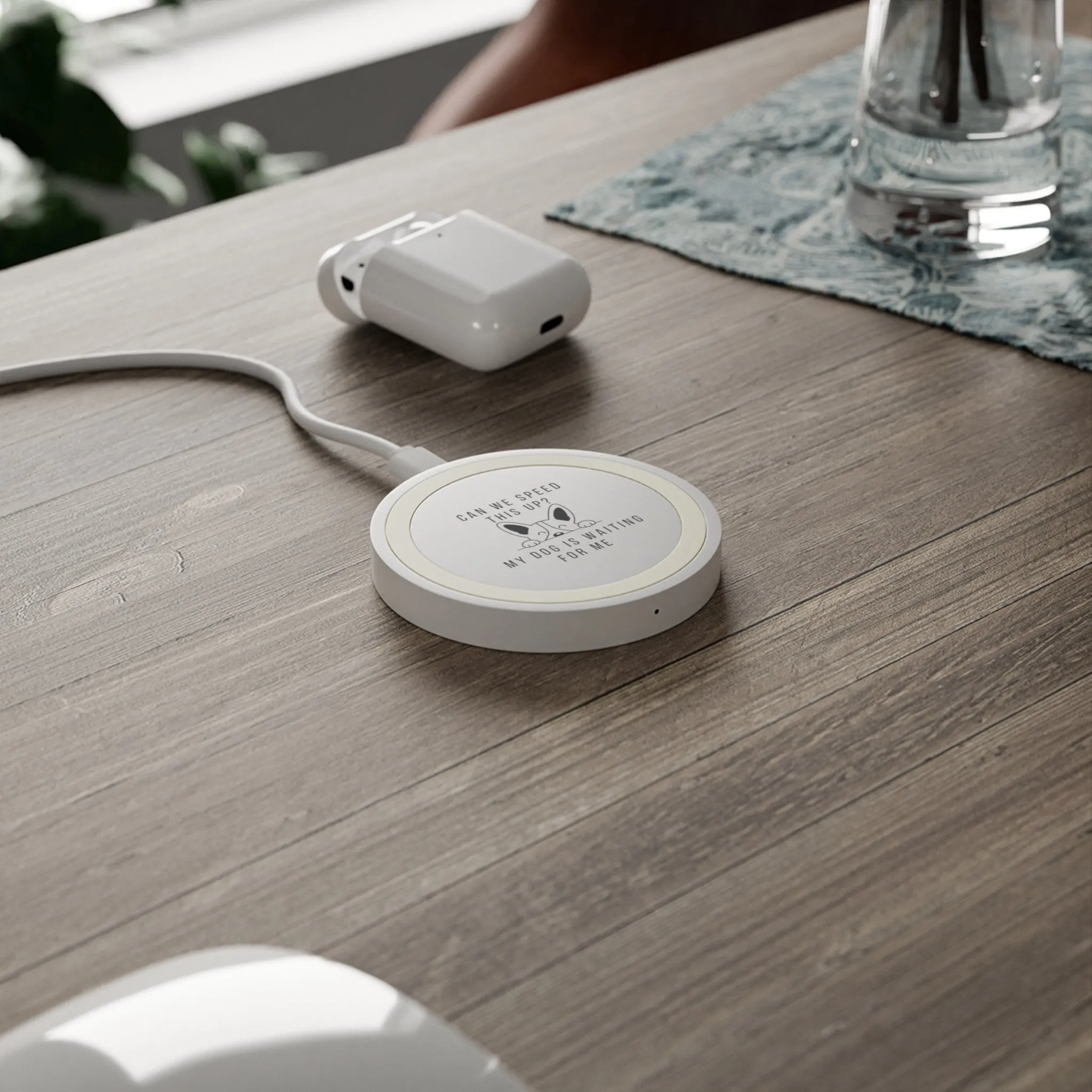 Dog Waiting Wireless Charging Pad
