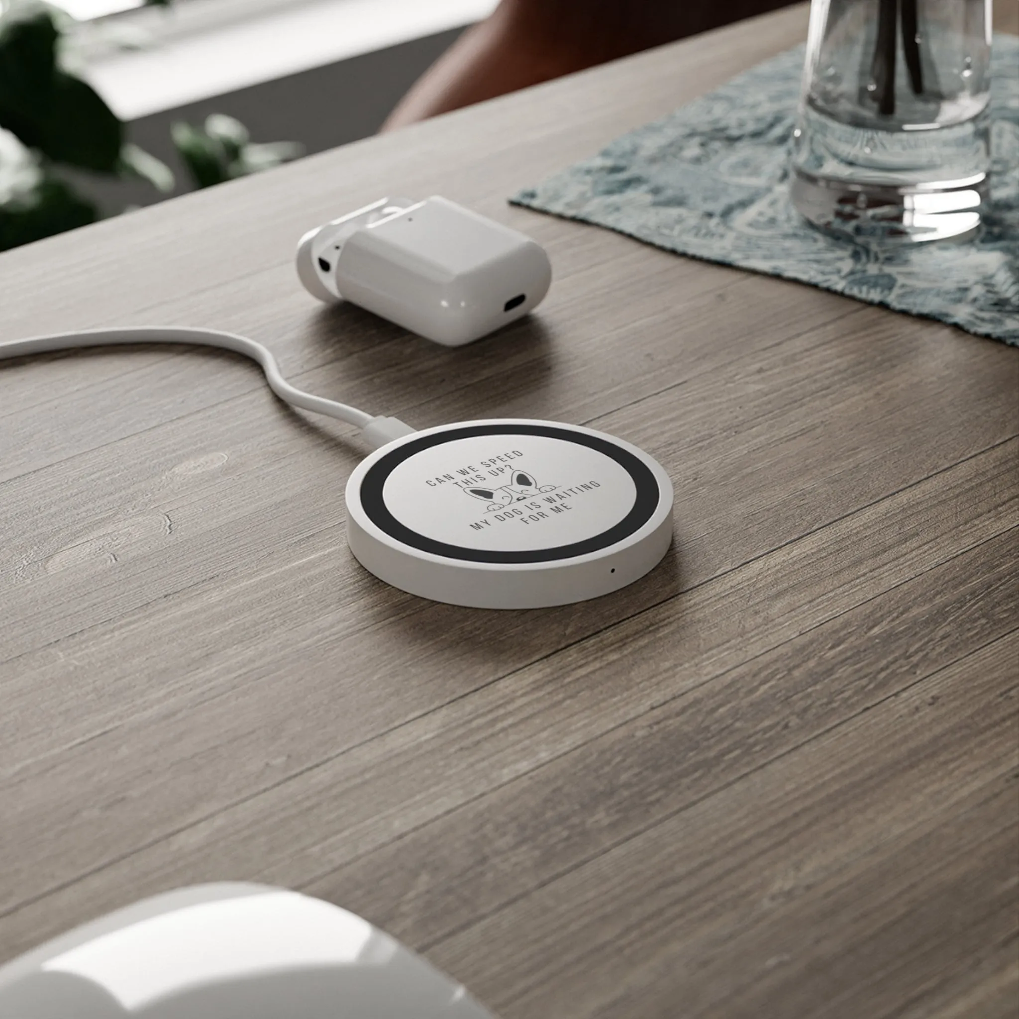 Dog Waiting Wireless Charging Pad