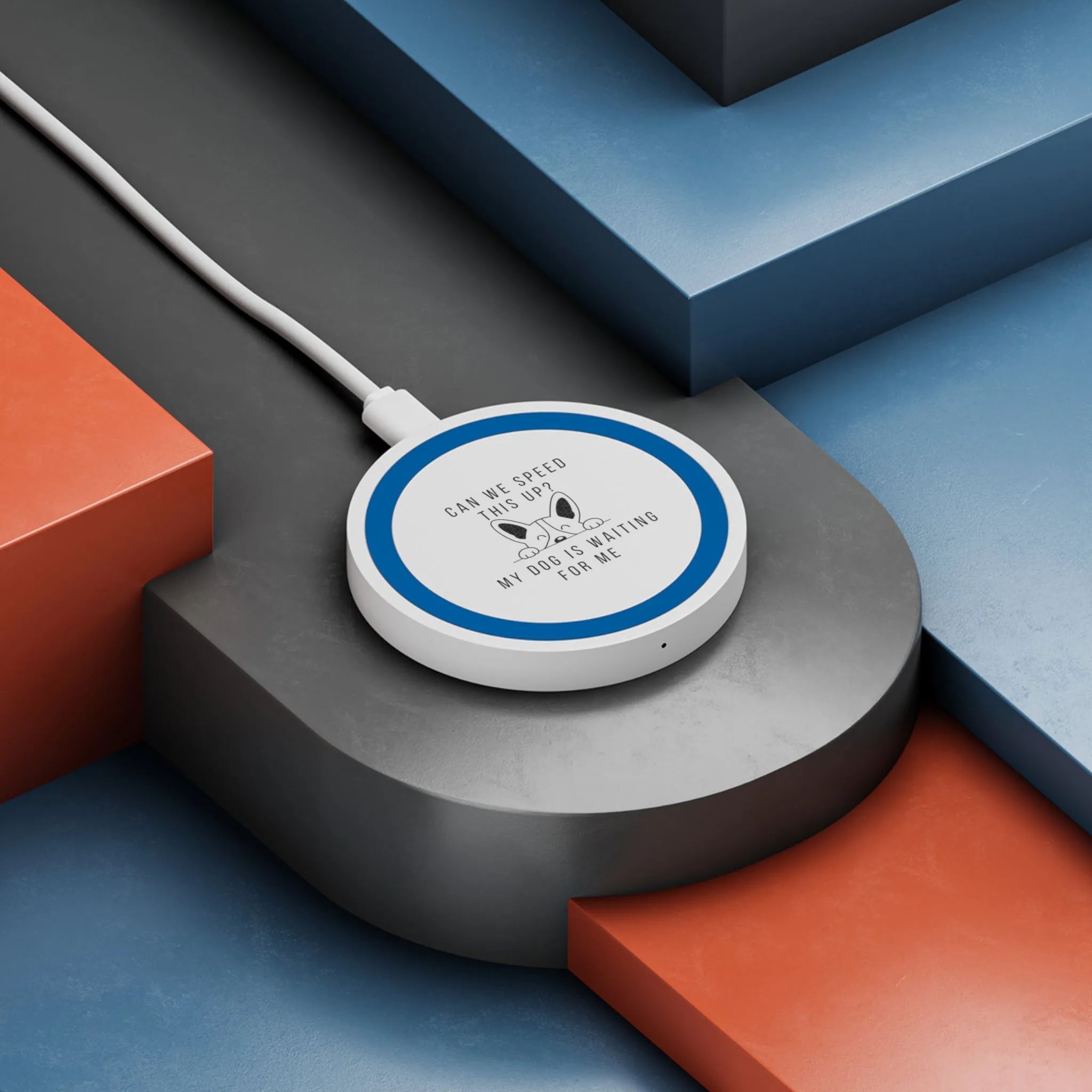 Dog Waiting Wireless Charging Pad
