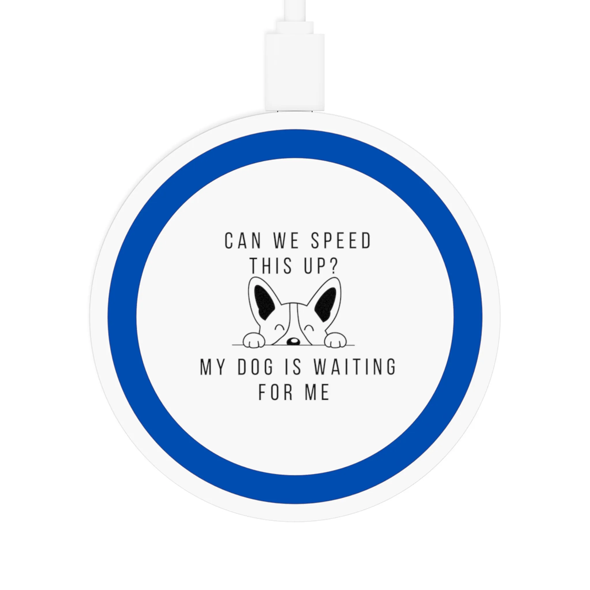 Dog Waiting Wireless Charging Pad
