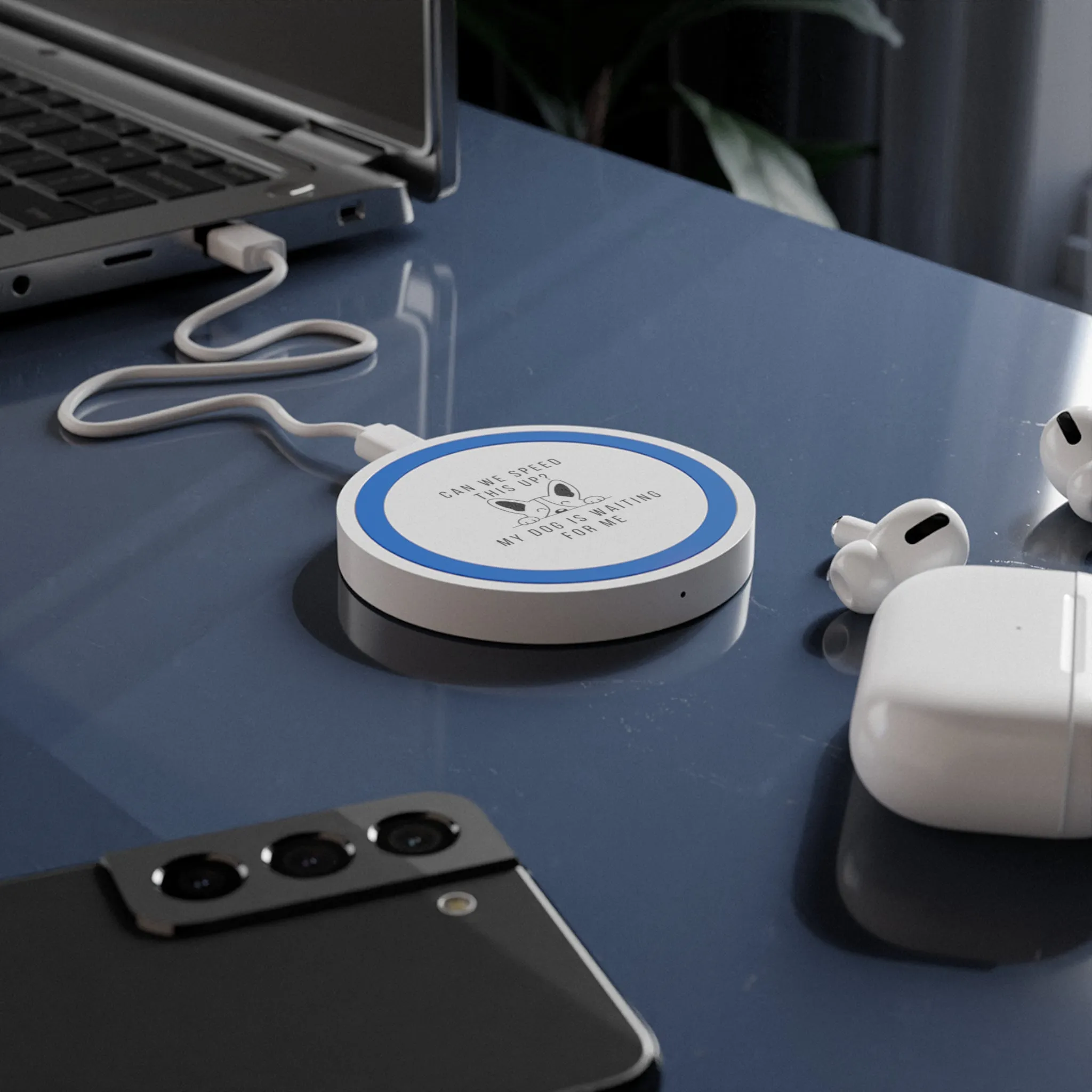 Dog Waiting Wireless Charging Pad