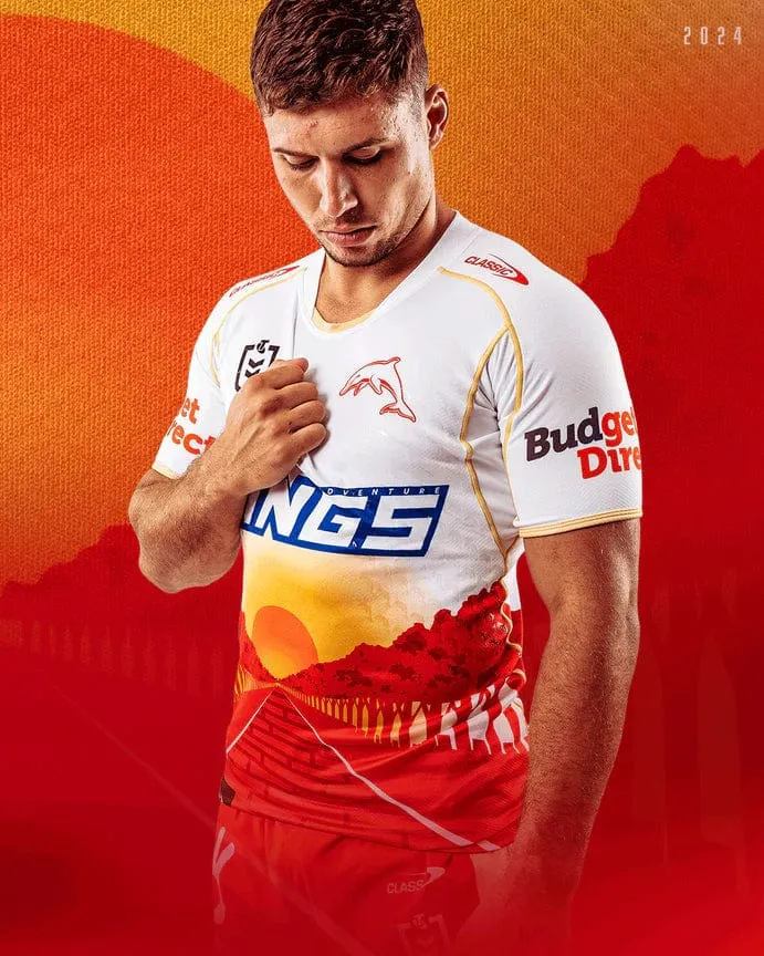Dolphins NRL Heritage Jersey by Classic Sportswear