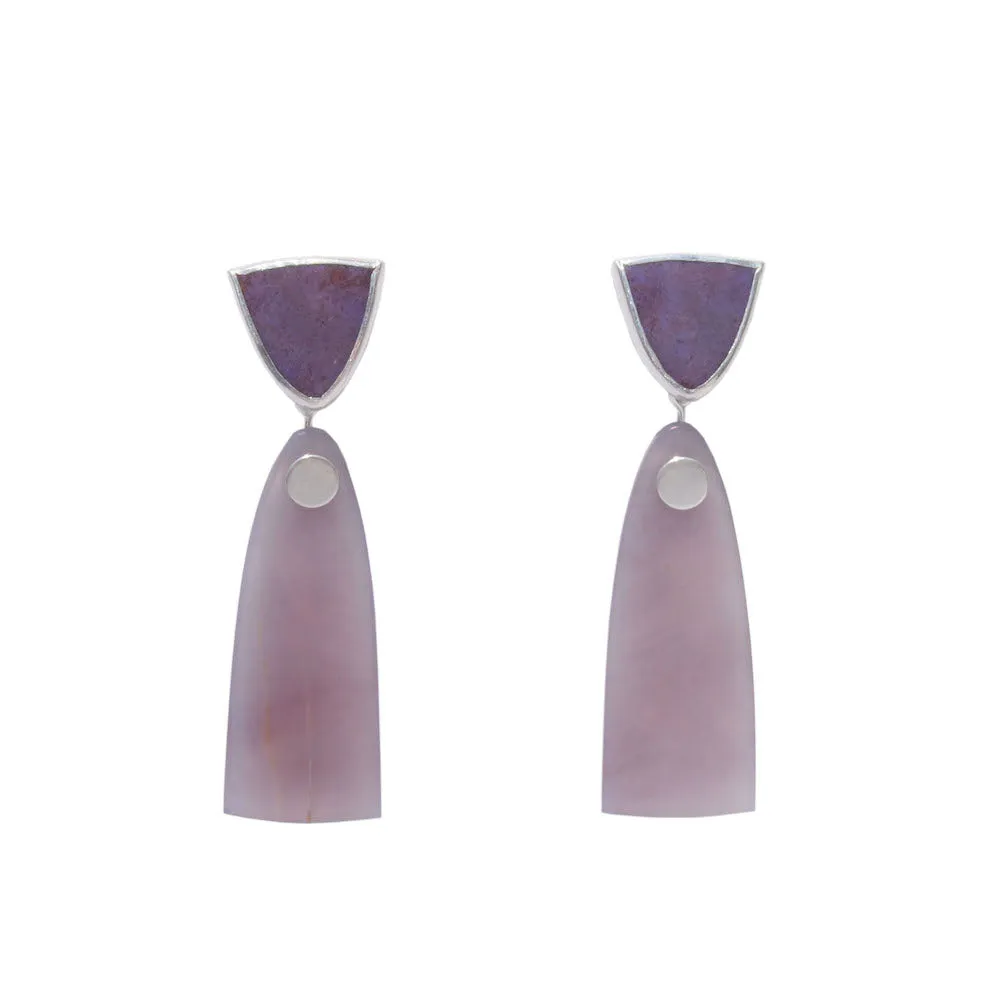 DUO Drops / Lavender Jadeite   Purple Jade
