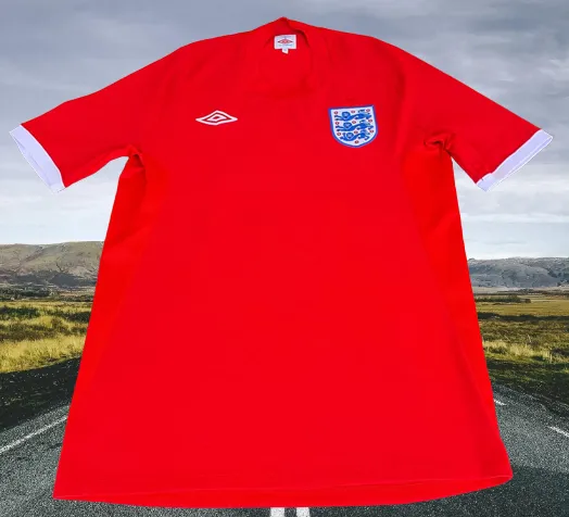 ENGLAND 2010 FIFA WORLD CUP SOUTH AFRICA AWAY UMBRO JERSEY SHIRT M