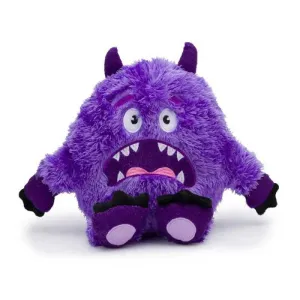 Fluffy Purple Monster Dog Toy