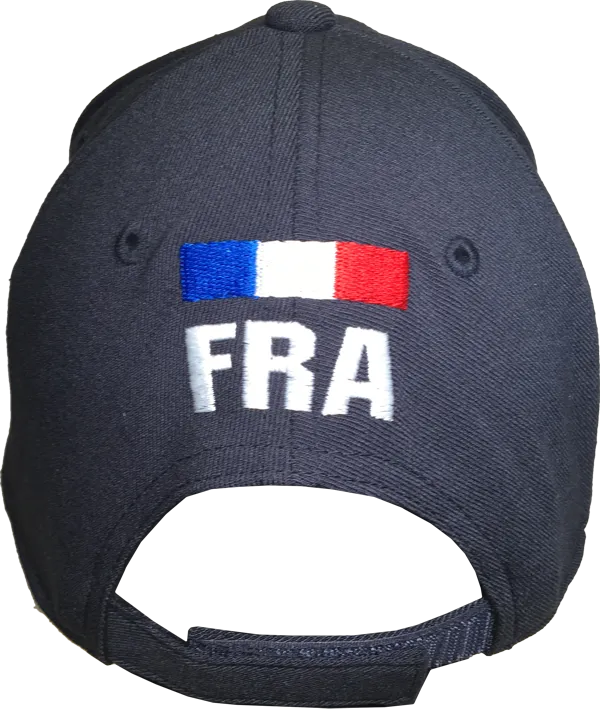 France Big Flag Cap Adjustable Navy Blue