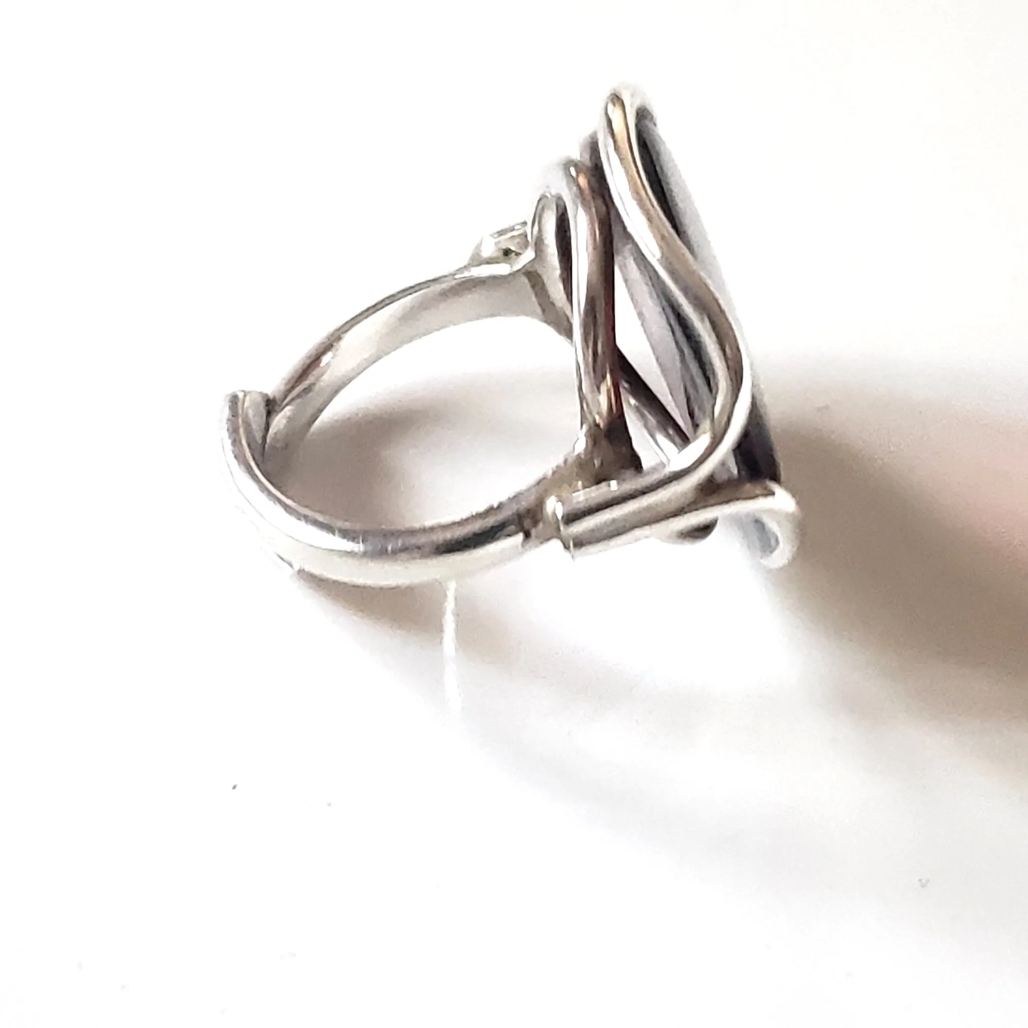 Free Form Adjustable Cherry Amber Ring