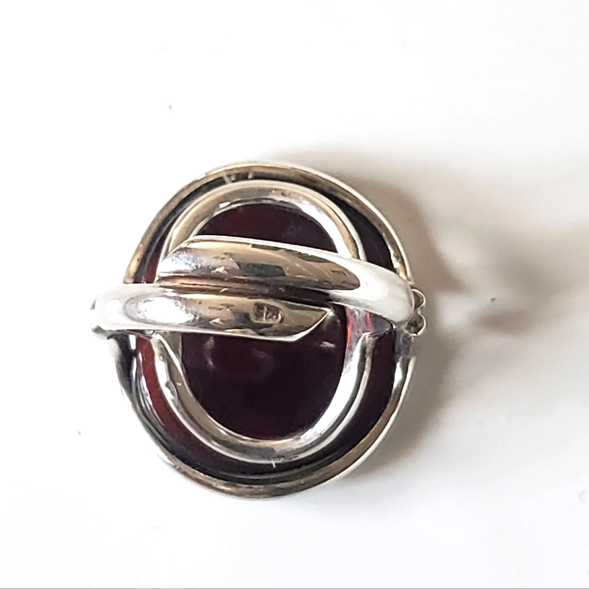 Free Form Adjustable Cherry Amber Ring