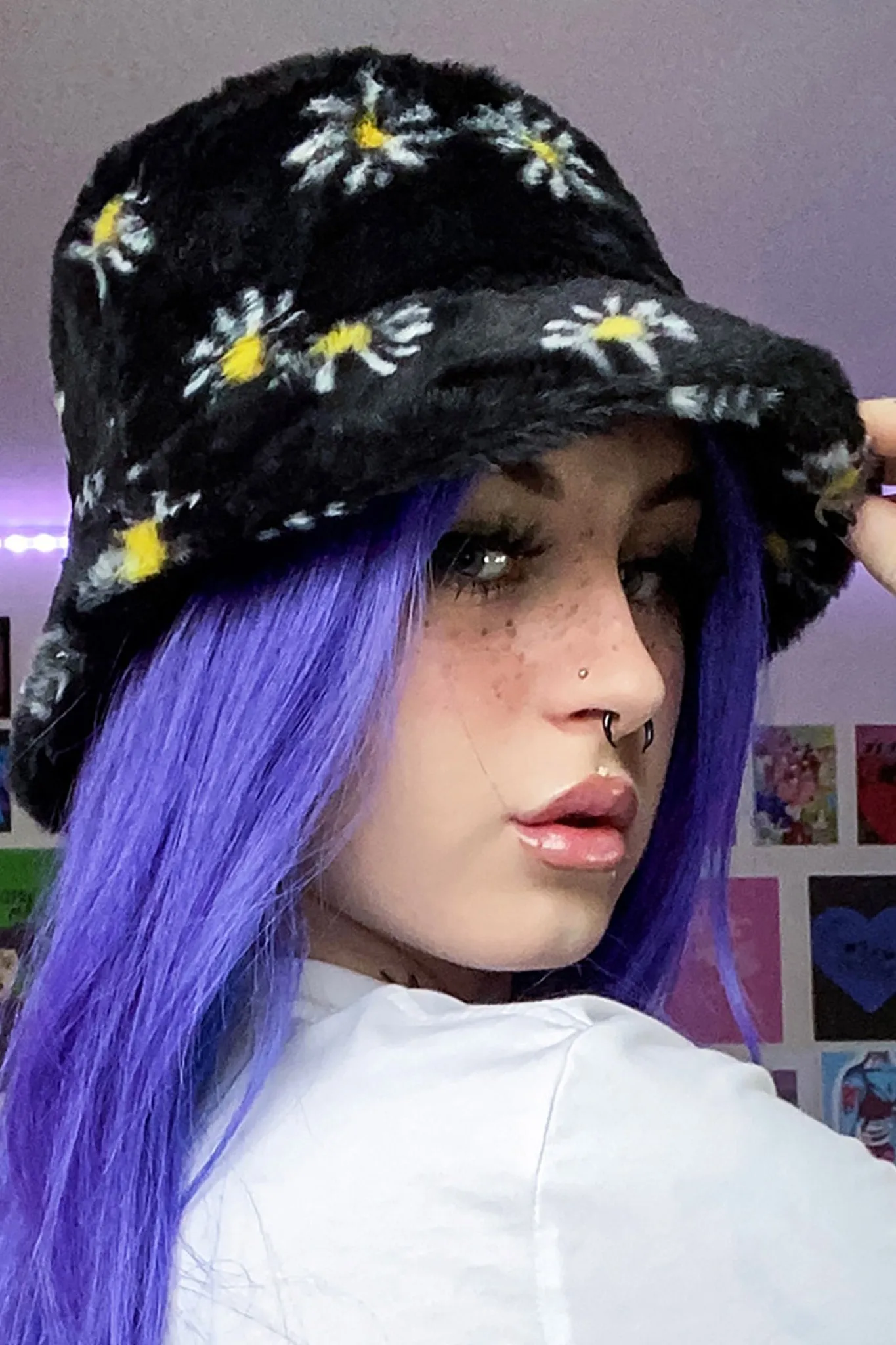 Fresh Picked Daisy Fluffy Bucket Hat