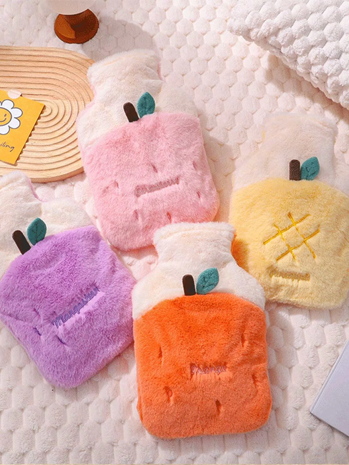 Fruit-Themed Plush Hot Water Bag (1000ml)