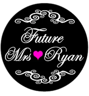 Future Mrs Hen Party Personalised Badge Black