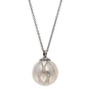 Galatea Momento 14K White Gold Lucky Daisy Pearl Pendant