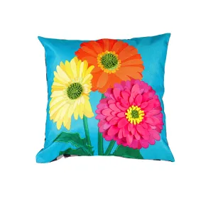 Gerbera Daisy Trio Interchangeable Pillow Cover,4plc442bl