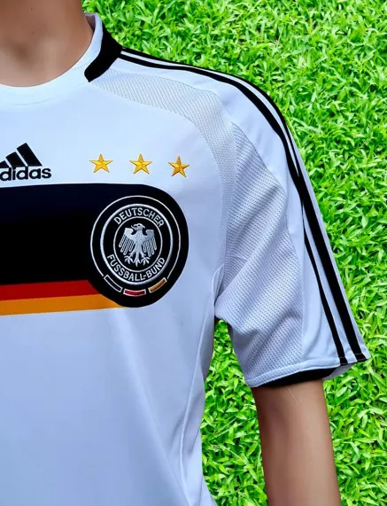 GERMANY 2008 UEFA EURO 1ST. RUNNER UP TITLE HOME LUKAS PODOLSKI 20 HOME ADIDAS JERSEY SHIRT TRIKOT MEDIUM # 613200  SOLD!!