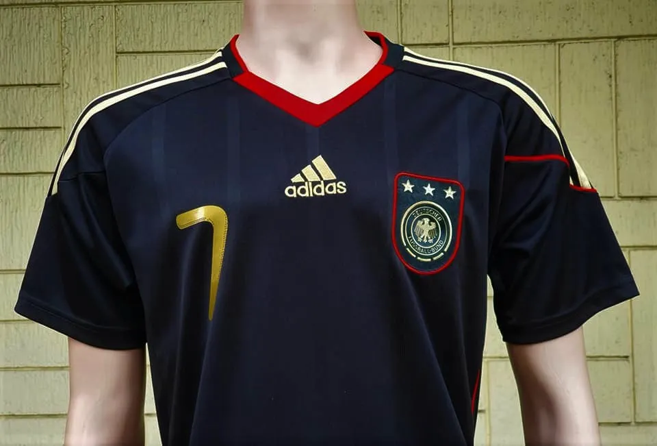 GERMANY 2010 WORLD CUP 3rd PLACE SCHWEINTEIGER 7 AWAY JERSEY CONTROVERSY SHIRT TRIKOT MEDIUM  CODE # 623793  OUT OF STOCK!