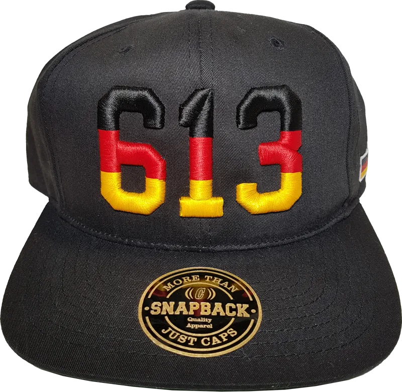 Germany Snapback Cap 613 Black