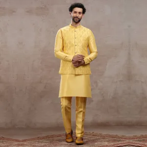 Gilded Amber Yellow Horizon  Kurta Set