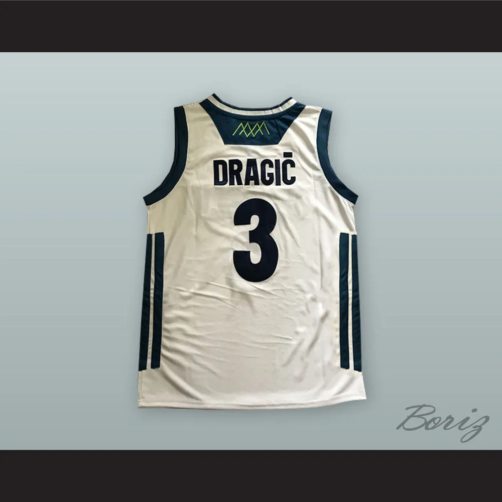 Goran Dragic 3 Slovenija National Team White Basketball Jersey