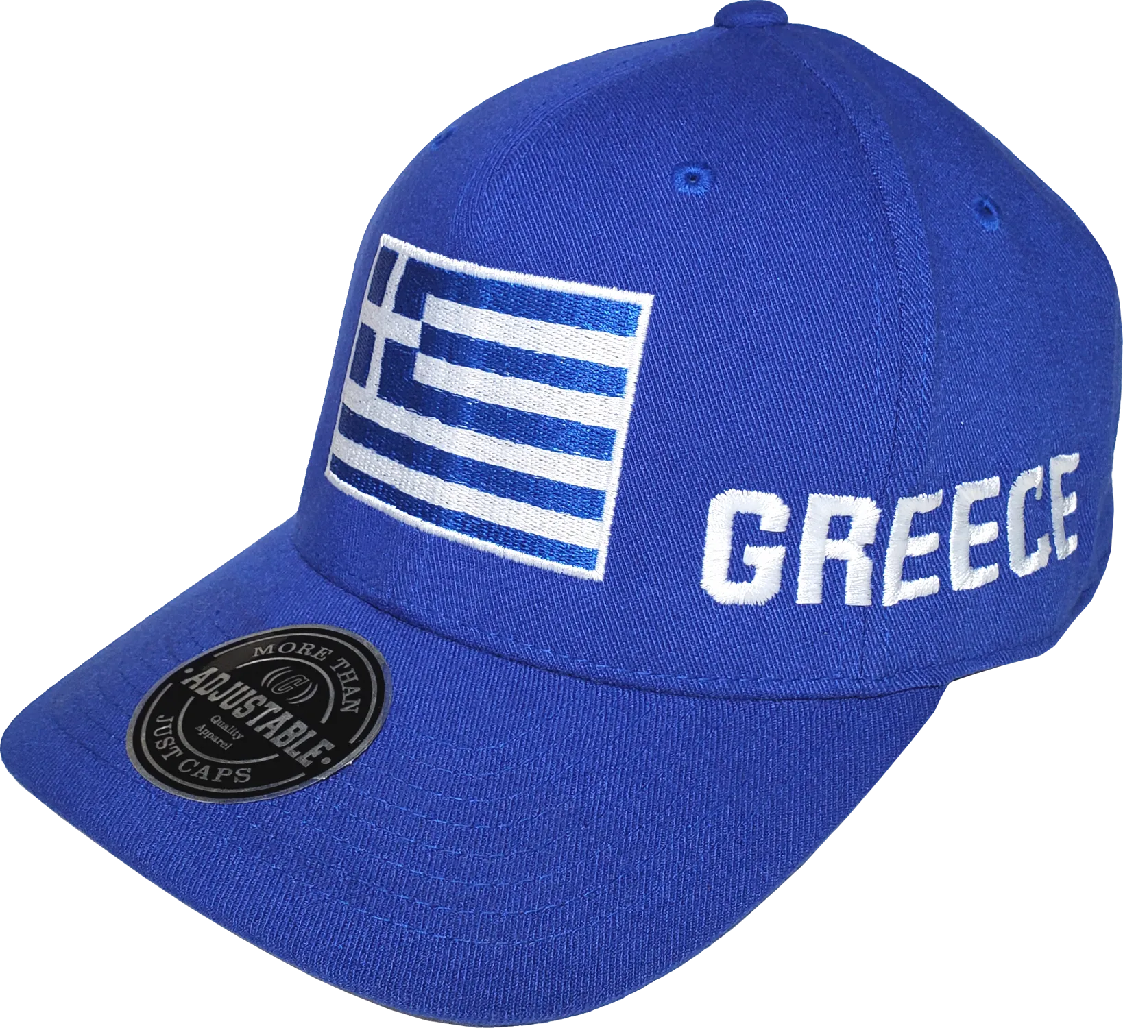 Greece Big Flag Cap Adjustable Royal