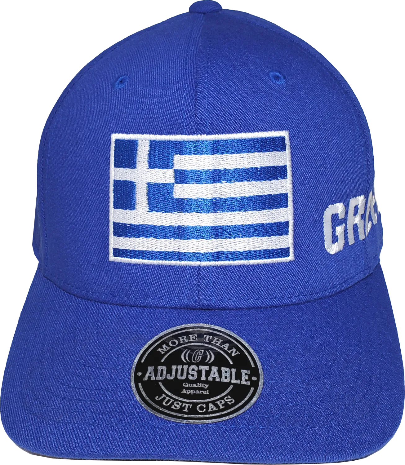 Greece Big Flag Cap Adjustable Royal