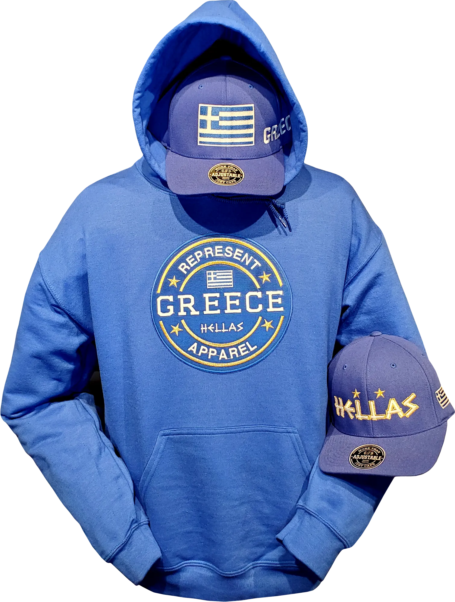 Greece Hoodie Benchmark Royal