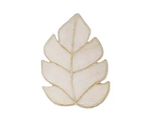 Handwoven Tan Leaf Iraca and Straw Placemat