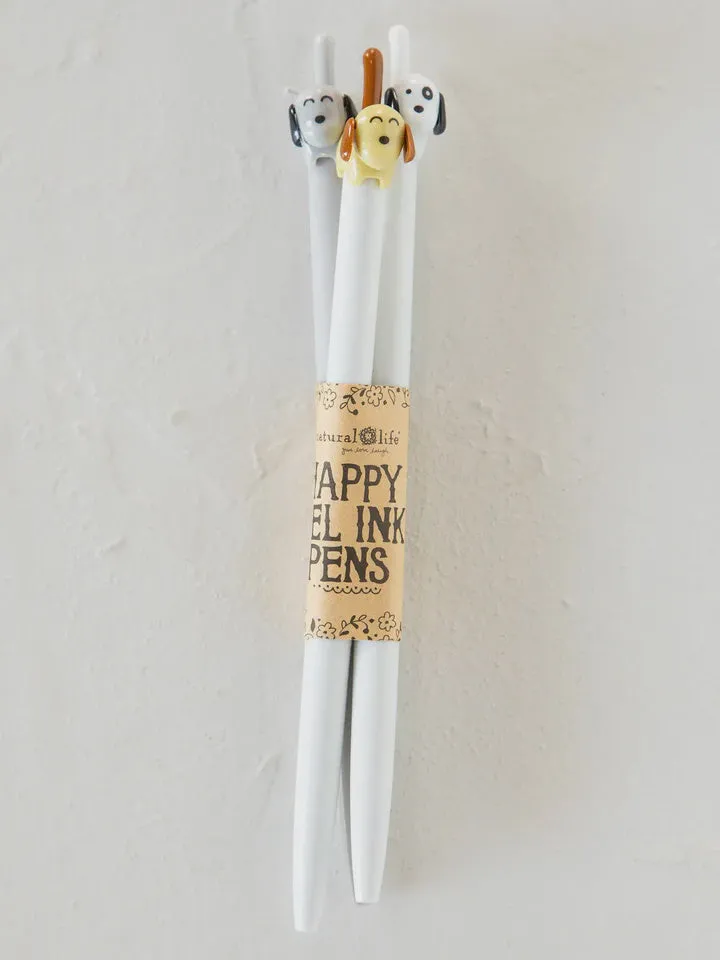 Happy Gel Ink Pens S/3 Dogs