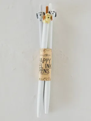 Happy Gel Ink Pens S/3 Dogs