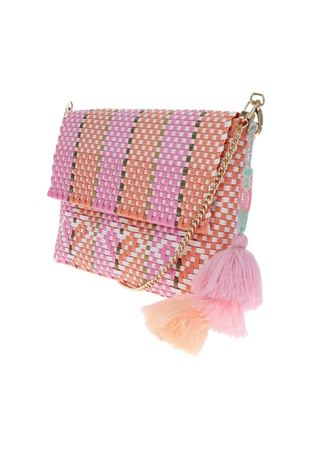 Heart Reflection Melon Rose Citron Clutch