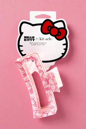 Hello Kitty x Kitsch Recycled Plastic Jumbo Open Shape Claw Clip