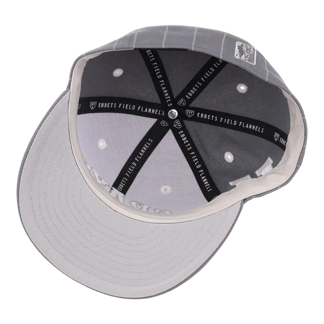 Homestead Grays NLB Black Pinstripe Fitted Ballcap