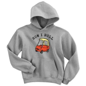How I Roll Car Youth Hoodie
