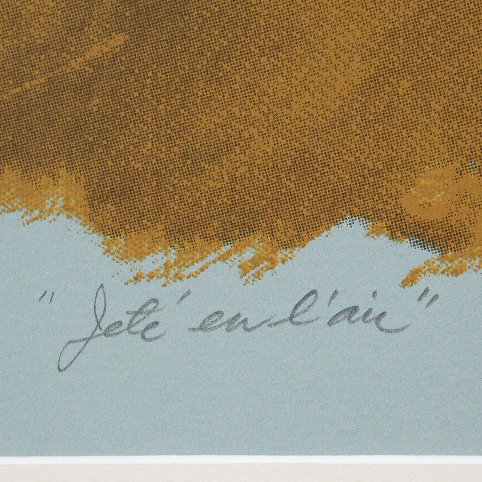 JACK BUSH "JETÉ EN L’AIR" SERIGRAPH, 1976