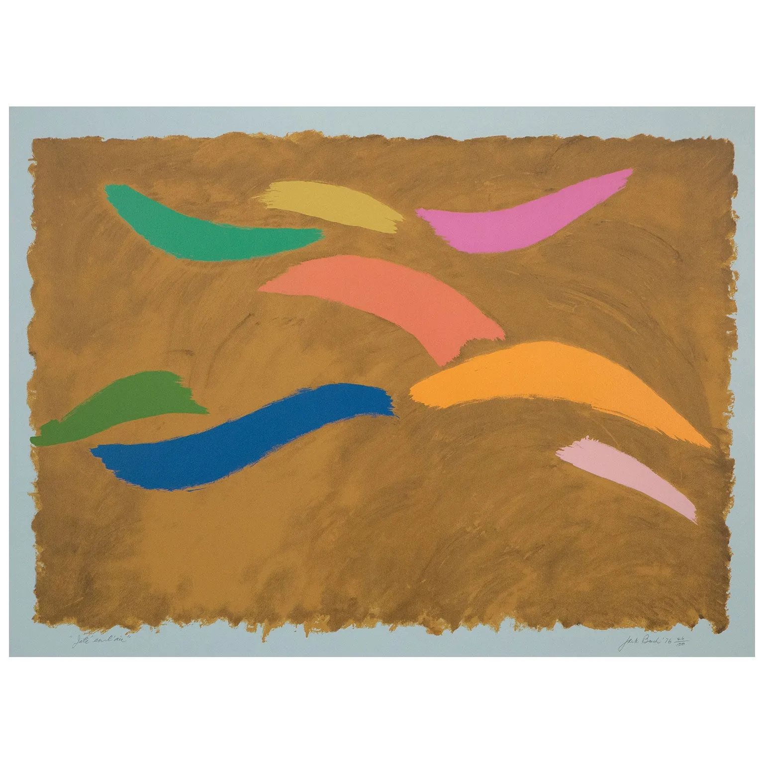 JACK BUSH "JETÉ EN L’AIR" SERIGRAPH, 1976