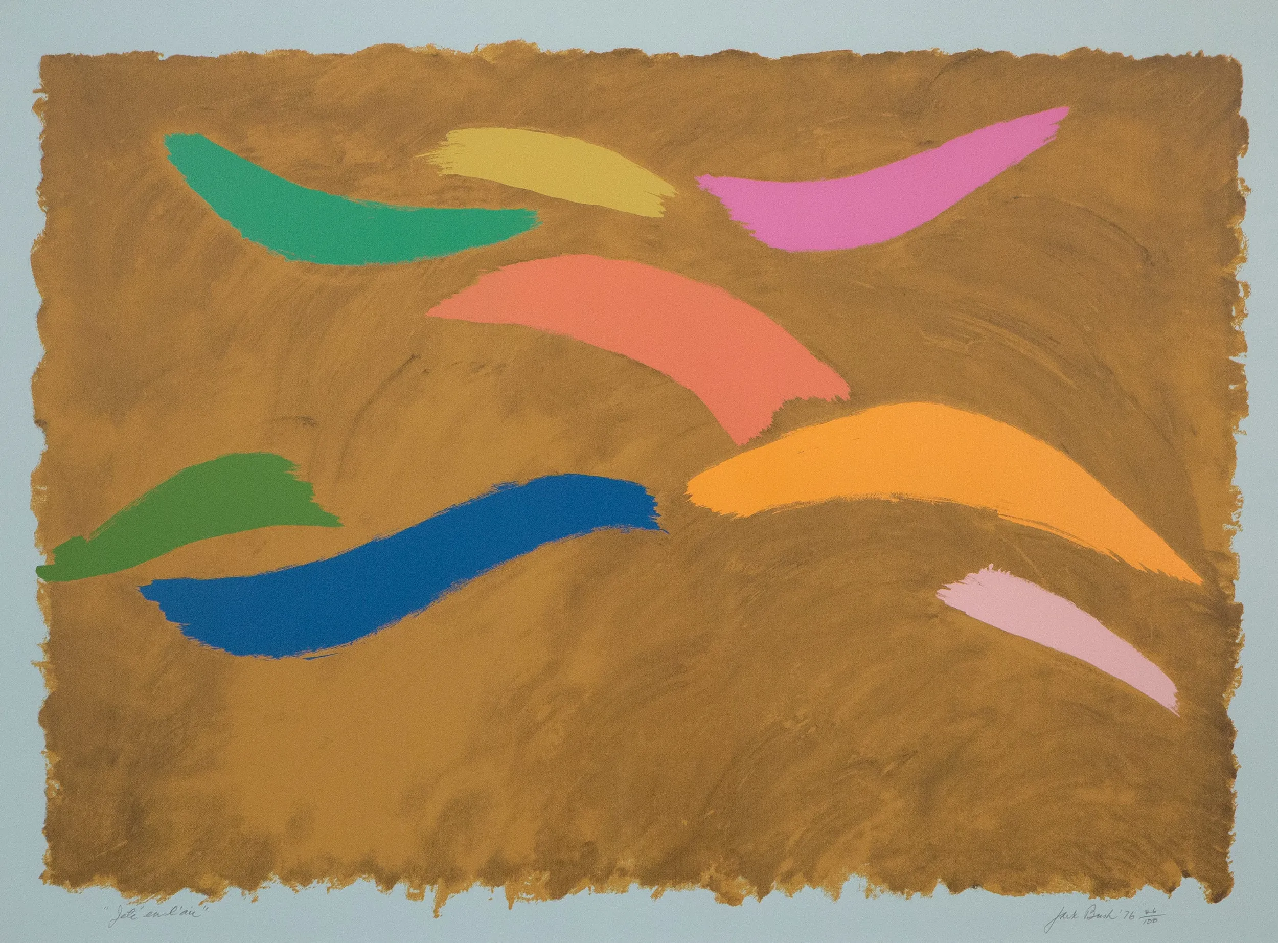 JACK BUSH "JETÉ EN L’AIR" SERIGRAPH, 1976