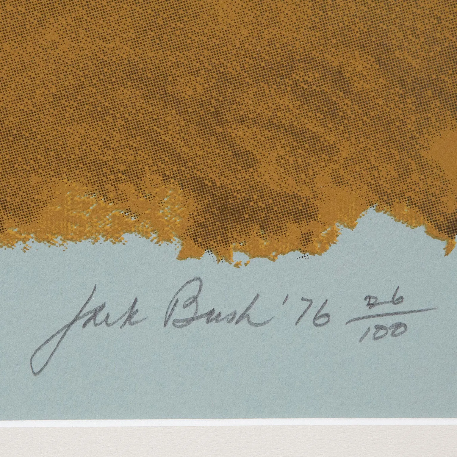 JACK BUSH "JETÉ EN L’AIR" SERIGRAPH, 1976