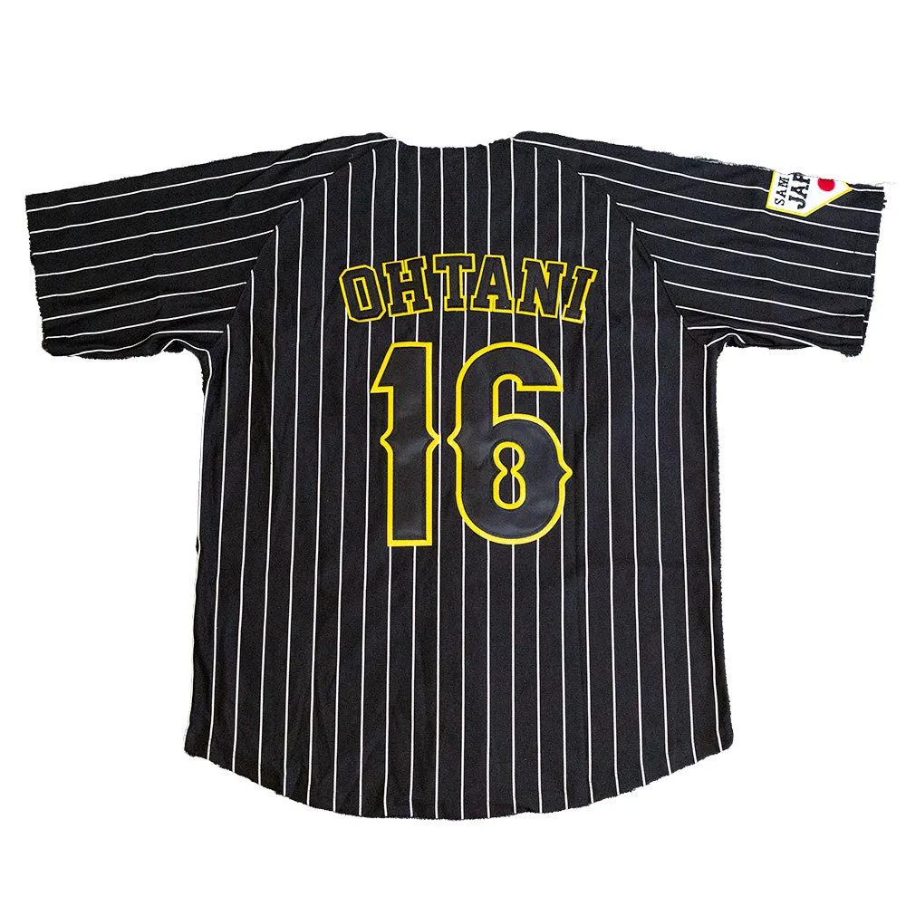 JAPAN NATIONAL BASEBALL OHTANI BUTTON DOWN JERSEY (BLACK)