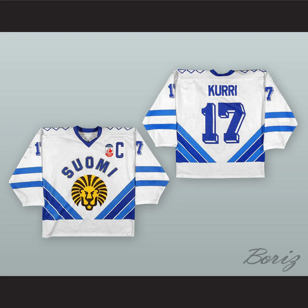 Jari Kurri 17 Finland National Team White Hockey Jersey Canada Cup