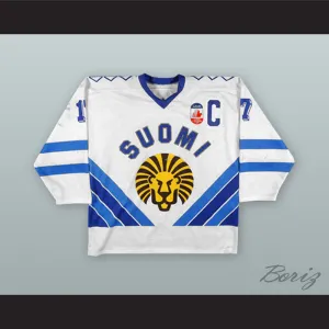 Jari Kurri 17 Finland National Team White Hockey Jersey Canada Cup