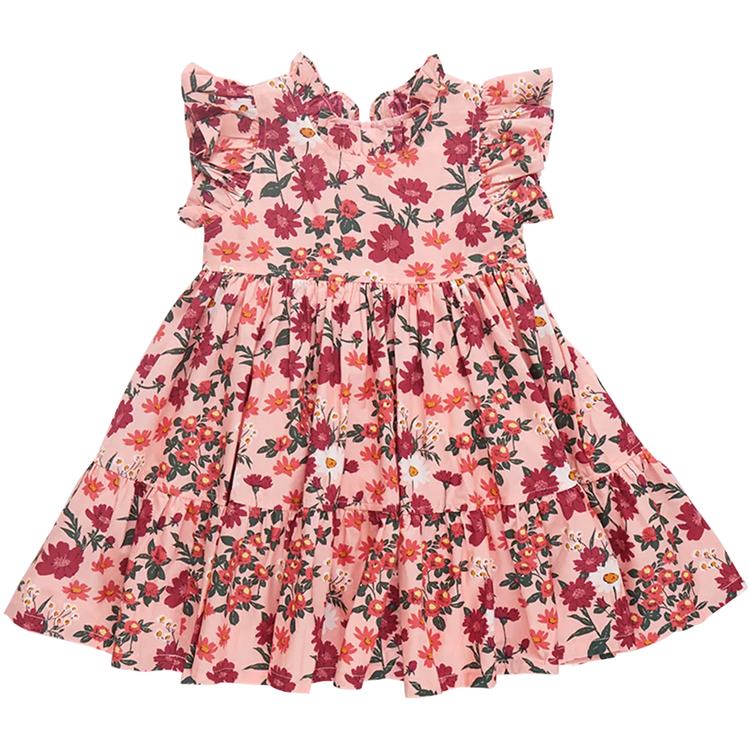 Jennifer Dress | Pink Daisy Floral