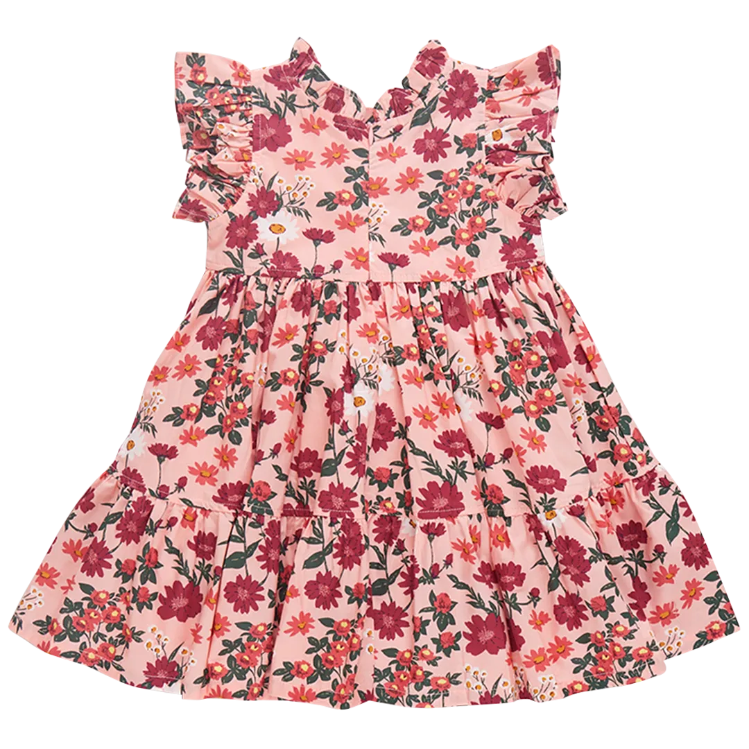Jennifer Dress | Pink Daisy Floral