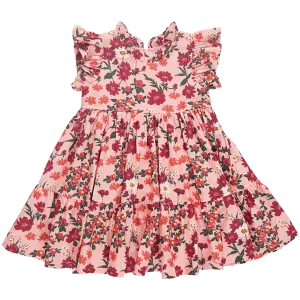 Jennifer Dress | Pink Daisy Floral