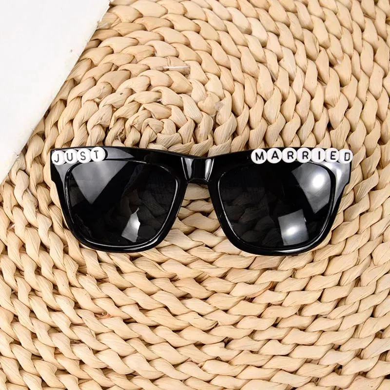 Just Married Sunglasses Wedding Bridal Shower Decoration Bride Groom Team Bride Sun Glasses Bridesmaid Gift Bachelorette Party