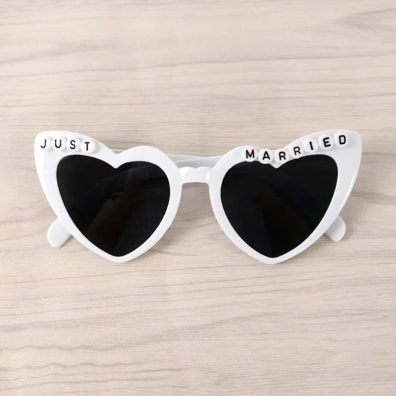 Just Married Sunglasses Wedding Bridal Shower Decoration Bride Groom Team Bride Sun Glasses Bridesmaid Gift Bachelorette Party