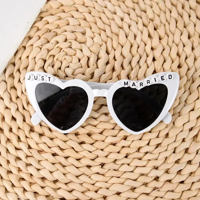 Just Married Sunglasses Wedding Bridal Shower Decoration Bride Groom Team Bride Sun Glasses Bridesmaid Gift Bachelorette Party
