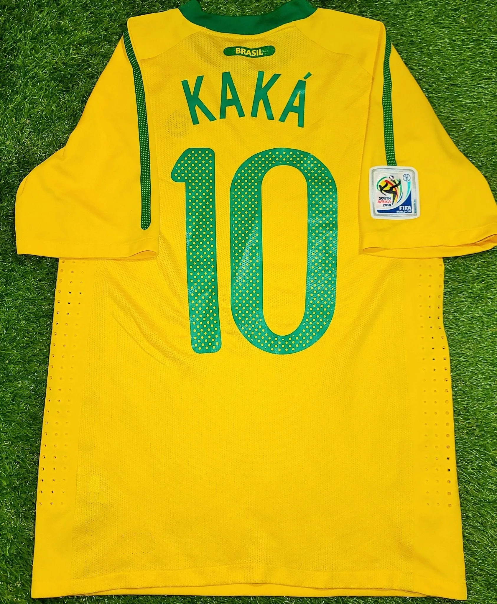 Kaka Brazil WORLD CUP 2010 PLAYER ISSUE Jersey Shirt Camiseta M SKU# 369276-703