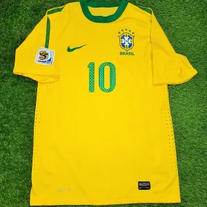 Kaka Brazil WORLD CUP 2010 PLAYER ISSUE Jersey Shirt Camiseta M SKU# 369276-703